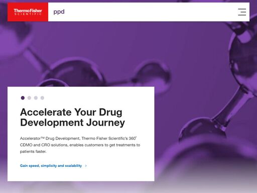 the ppd™ clinical research business of thermo fisher scientific is a global contract research organization (cro) delivering clinical expertise for your product's success. learn more about our life changing therapies.