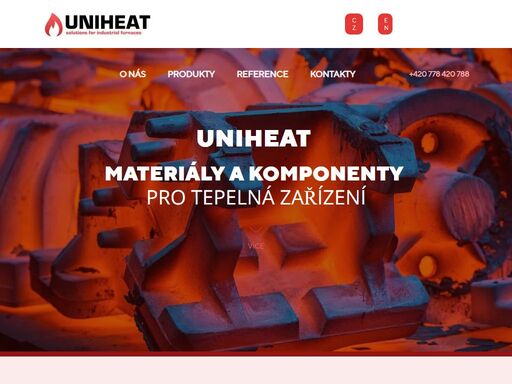 uniheat s.r.o. -  váš strategický partner pro dodávku žáruvzdorných vysokoteplotních izolačních materiálů, rekuperátorů, topných elementů, ocelových konstrukcí.