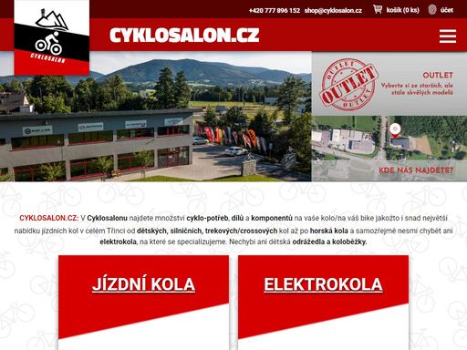 elektrokola třinec eshop s elektrokoly, koly a cyklodoplňky třinec.