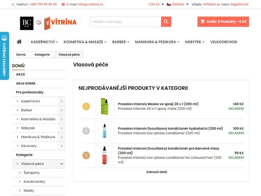 eshop a velkoobchod pro kadeřnictví a všechny beauty salony. jsme oficiálním distributorem všech nabízených značek, prodáváme pouze originální produkty a poskytujeme komplexní služby pro beauty sféru.