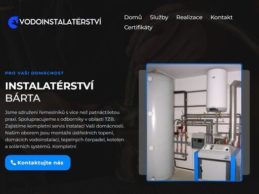 zajistíme kompletní servis instalací vaší domácnosti. naším oborem jsou montáže ústředních topení, domácích vodoinstalací, tepelných čerpadel