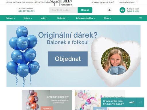 ?? tisíce balónků a party dekorací na jednom místě! slavnostní party dekorace i drobné dárky pro oslavence - vše skladem ihned k dodání. ? originální balónky s fotkou anebo jménem oslavence,  narozeninové i dětské. kompletní párty dekorace pro jakoukoliv příležitost