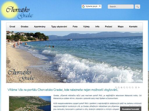 ubytování chorvatsko gradac