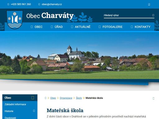 oficiální stránky obce charváty