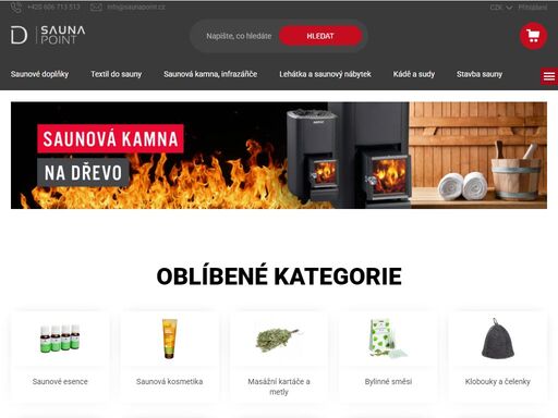 homepage. vše pro spokojené saunování


sauny, infrasauny a doplňky do sauny vám přináší specializovaný internetový obchod saunapoint. na našem e-shopu najdete sauny, infrasauny, kamna do sauny a saunové doplňky roztříděné do jednotlivých kategorií.



 

oblíbené kategorie



saunové esence


saunová…