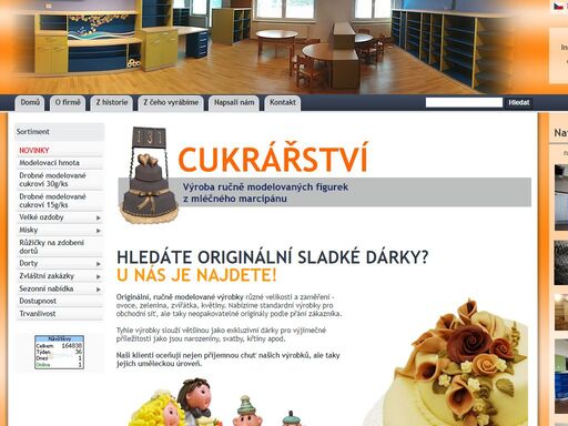 výroba cukrovinek a dortů z marcipánu