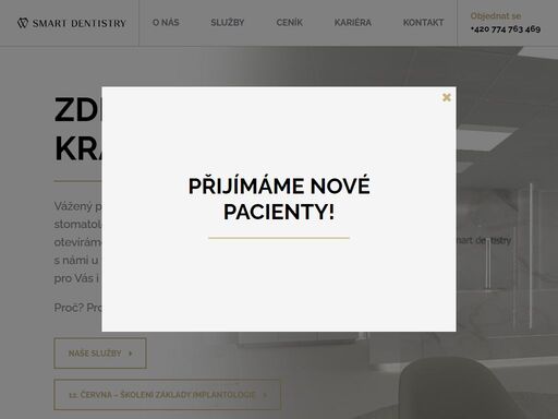 zubní ambulance smart dentistry. navazujeme na tradici zdejší zubní péče. přinášíme nový, moderní a šetrný přístup pro vás i vaše zuby.
