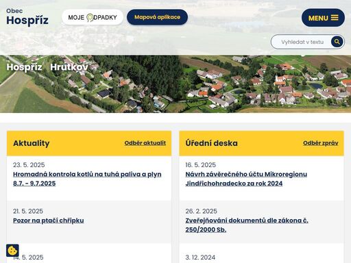 obec hospříz a část hrutkov. obec hospříz se nachází v okrese jindřichův hradec v jihočeském kraji.