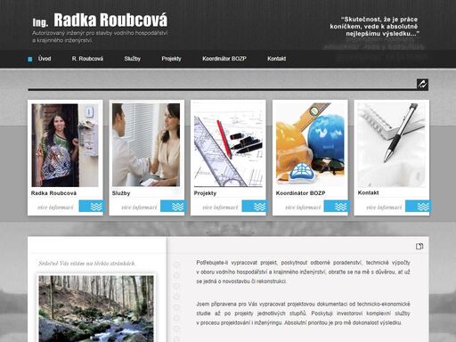 potřebujete-li vypracovat projekt vodního hospodářství a krajinného inženýrství, poskytnout odborné poradenství, technické výpočty v oboru vodního hospodářství a krajinného inženýrství, obraťte se na mě s důvěrou, ať už se jedná o novostavbu či rekonstrukci. 