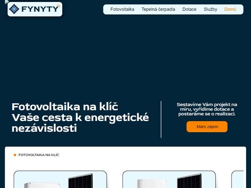 fynyty s.r.o. specialista v oblasti fotovoltaických elektráren.
fotovoltaika na klíč vaše cesta k energetické nezávislosti.