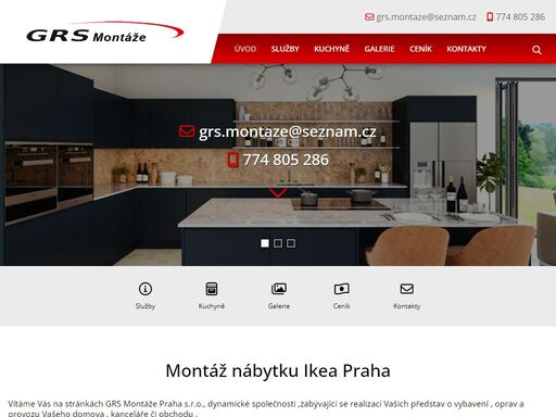 montáž nábytku, kuchyně praha