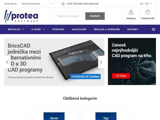 bricscad je cenově výhodná alternativa k 2d a 3d cad programům. používá dwg formát. lze ji na 30 dní vyzkoušet zdarma (plná free verze). k zakoupení je roční nebo trvalá licence v českém jazyce, pro windows, linux nebo mac os.