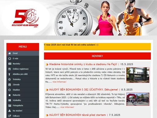 ak bohumín - atletický klub bohumín - oficiální webová prezentace.