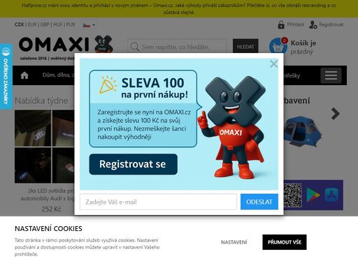 objevte široký výběr nábytku, dekorací, bytových doplňků a vybavení pro volný čas. nakupujte pohodlně online na omaxi.cz – výhodné ceny, rychlé doručení a spolehlivá zákaznická podpora.