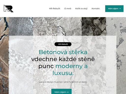 krásná, luxusní a moderní stěna díky betonové dekorativní stěrce je dnes velice populárním řešením, které se dá aplikovat i na sádrokartonové příčky a podhledy.