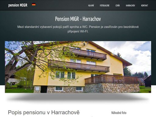 pension v harrachově, blízko autobusového nádraží, vlastní parkoviště, 10 pokojů max. kapacita 36 lůžek, wifi.