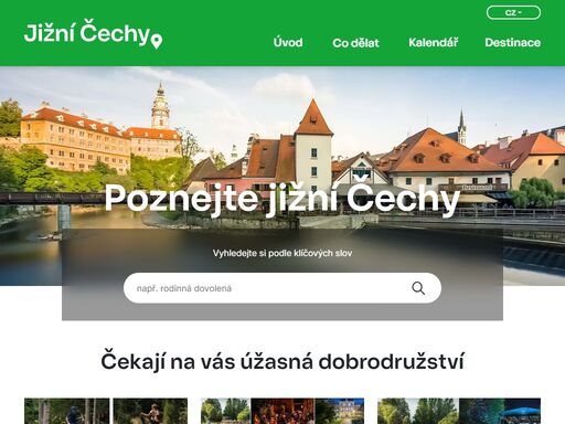 objevte krásy jižních čech - památky, cyklo, pěší, kalendář akcí...