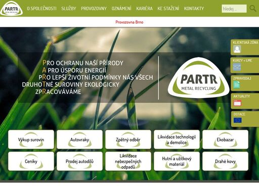 kovošrot partr provozuje kovošrot a vykupuje druhotné suroviny. 