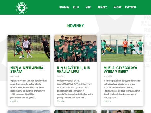 oficiální web fk meteor praha viii, jednoho z nejstarších klubů v praze. 130 let práce s mládeží, tradice a vášně pro fotbal.