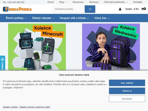 terkaperka.cz je eshop s potřebami a vybavením pro děti, školáky i studenty. máme v nabídce oblíbeně značky baagl, step by step, coocazoo, mayer nebo jitro.