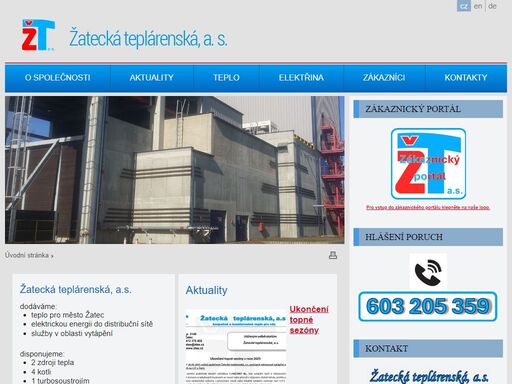 žatecká teplárenská, a. s.