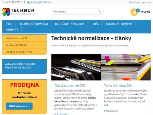 technické normy čsn - informace o normách, prodej norem. normy čsn - aktualizace. bezpečnostní tabulky a fotoluminiscenční značky.