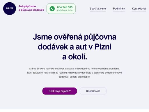 půjčovna dodávek plzeň