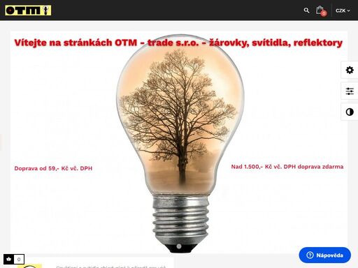 obchod spravuje otm - trade s.r.o.