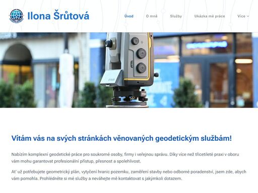 vítám vás na svých stránkách věnovaných geodetickým službám!
