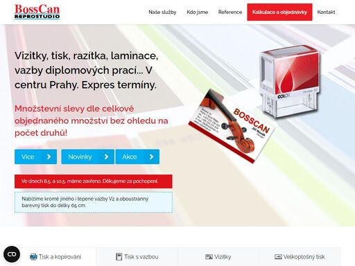 kvalitní tisk a kopírování, vazby diplomových prací, výroba razítek. navštivte nás v centru prahy, školská 34.
