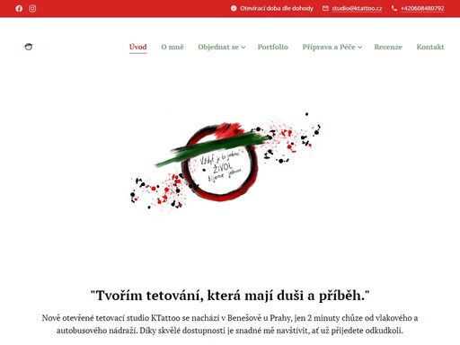 tvořím tetování, která mají duši a příběh.