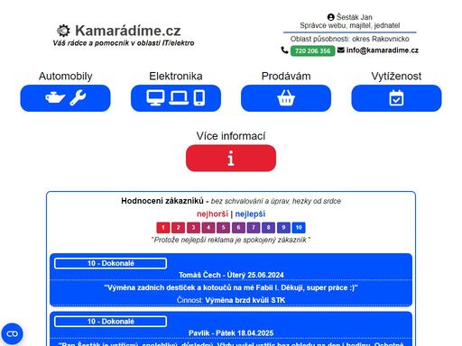 kamarádíme.cz - váš rádce a pomocník v oblasti it/elektro