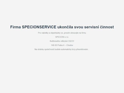specion-cts-service s.r.o.