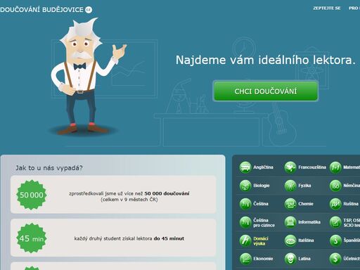 kvalitní doučování za příjemnou cenu | doučování matematiky, angličtiny a dalších předmětů. objednávka doučování je nezávazná a zdarma.