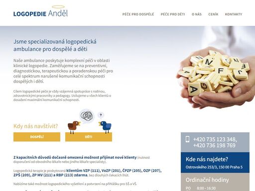 logopedie anděl