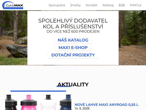 cyklomax je velkoobchodní distributor kol apache a dalšího značkového příslušenství pro cyklistiku.