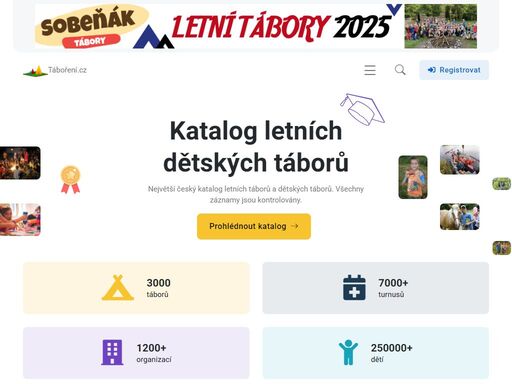 dětské letní tábory, dětské zimní tábory, sportovní kurzy v létě i v zimě, příměstské tábory, školy v přírodě