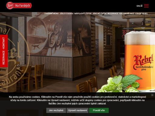restaurace rebel na farských - žďár nad sázavou | rebel na farských