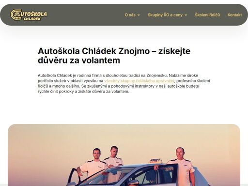 výuka pro všechny skupiny řidičského oprávnění, profesní školení řidičů, rekvalifikační kurzy. mimořádně zkušení a pohodoví instruktoři vás důkladně připraví na zkoušky i praktický provoz.