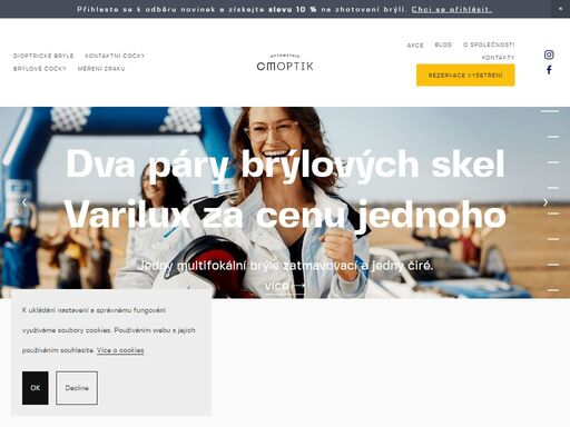 již od roku 1884 poskytujeme kvalitní služby na všech našich pobočkách. 
zaměřujeme na vyšetření zraku, aplikaci kontaktních čoček, prodej brýlí: 
dioptrické brýle, sluneční brýle, brýle pro řidiče, brýle pro práci na 
počítači, brýle pro sportovce.