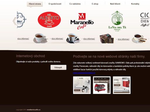 mr.alberto caffé s.r.o. - výhradní dovozce a distributor pravé italské kávy značek diemme caffé a maranello café pro českou a slovenskou republiku.