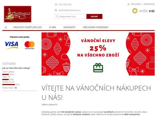 vítejte na vánočních nákupech u nás!. vážení zákazníci,
představujeme vám hit letošních vánoc. jedná se o nové pojetí osvětlení vánočních stromků, stromů, oken , balkonů, plotů, budov, sloupů s efektem sněžení nebo někomu to bude připomínat déšť meteoritů.
podívejte se, jak jsme si připomněli vánoce v létě na naší…