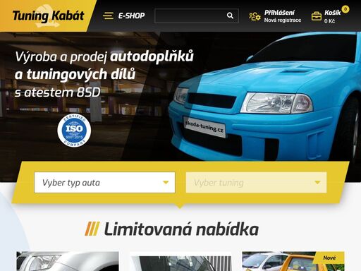 prodej tuningových dílů na automobily škoda, výhodné ceny přímo od výrobce