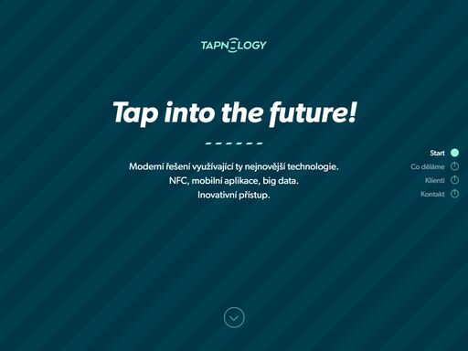moderní řešení využívající ty nejnovější technologie. nfc, mobilní aplikace, big data. inovativní přístup. tap into the future!