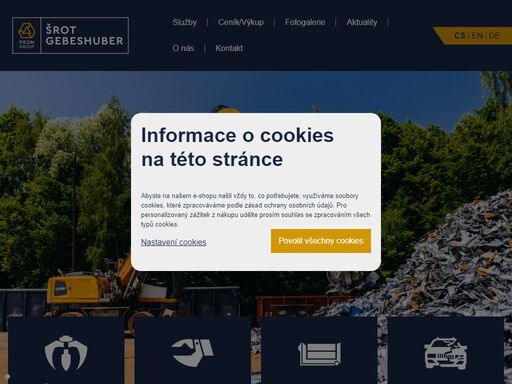 šrot gebeshuber s.r.o. vykupuje a sbírá kovový - železný i neželezný - odpad, zpracovává druhotné suroviny, provádí ekologicky šetrné zpracování odpadu, demolice/demontáže spojené s výskytem kovových odpadů.