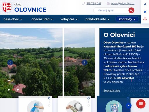 oficiální stránky obce olovnice