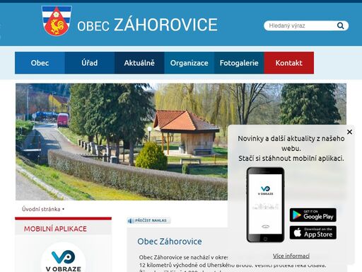oficiální stránky obce záhorovice