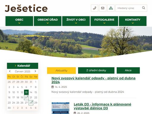 obec ješetice