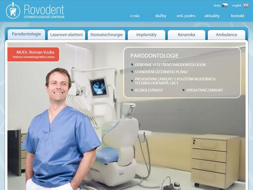 laserové stomatologické centrum rovodent je jedno z mála pracovišť v čr vybavené špičkovými stomatologickými lasery. 