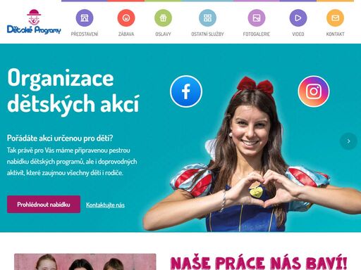 pořádáte akci určenou pro děti? máme pro vás připravenou pestrou nabídku dětských programů, vystoupení a doprovodných aktivit, které zaujmou děti i rodiče.